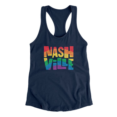 Nashville Tennessee Pride Women's Racerback Tank-Allegiant Goods Co. Vintage Sports Apparel