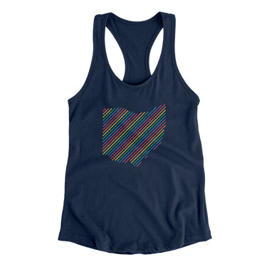 Ohio Pride State Women's Racerback Tank-Allegiant Goods Co. Vintage Sports Apparel