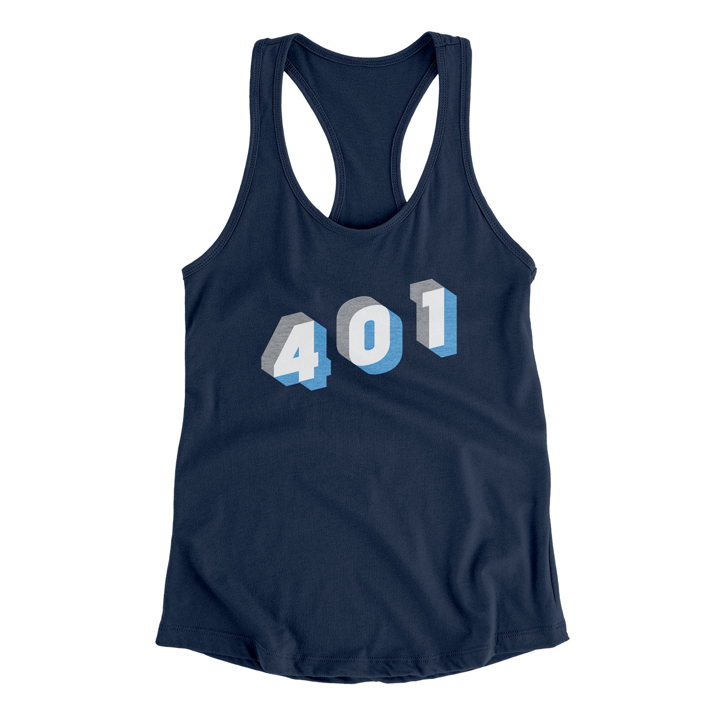 Rhode Island 401 Area Code Women's Racerback Tank – Allegiant Goods Co.
