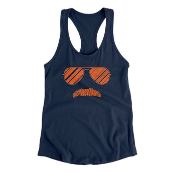 Da Coach Women's Racerback Tank-Midnight Navy-Allegiant Goods Co. Vintage Sports Apparel
