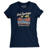 Hot Springs National Park Women's T-Shirt-Navy-Allegiant Goods Co. Vintage Sports Apparel