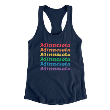 Minnesota Pride Women's Racerback Tank-Allegiant Goods Co. Vintage Sports Apparel
