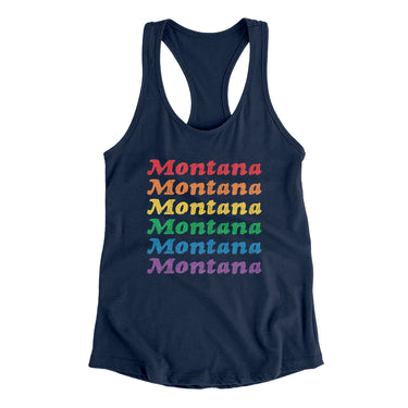 Montana Pride Women's Racerback Tank-Allegiant Goods Co. Vintage Sports Apparel