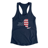 New York American Flag Women's Racerback Tank-Allegiant Goods Co. Vintage Sports Apparel