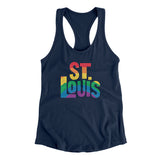 St. Louis Missouri Pride Women's Racerback Tank-Allegiant Goods Co. Vintage Sports Apparel