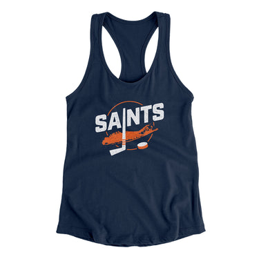 New York Saints Women's Racerback Tank-Allegiant Goods Co. Vintage Sports Apparel