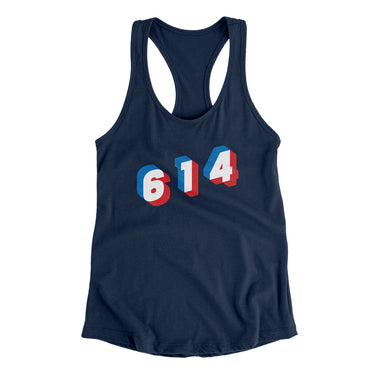 Columbus 614 Area Code Women's Racerback Tank-Allegiant Goods Co. Vintage Sports Apparel