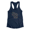 Wisconsin Pride State Women's Racerback Tank-Midnight Navy-Allegiant Goods Co. Vintage Sports Apparel