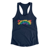 Seattle Washington Pride Women's Racerback Tank-Allegiant Goods Co. Vintage Sports Apparel