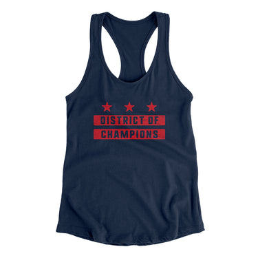 District Of Champions Women's Racerback Tank-Allegiant Goods Co. Vintage Sports Apparel