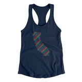 California Pride State Women's Racerback Tank-Allegiant Goods Co. Vintage Sports Apparel