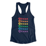 Texas Pride Women's Racerback Tank-Allegiant Goods Co. Vintage Sports Apparel