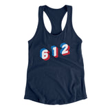 Minneapolis 612 Area Code Women's Racerback Tank-Allegiant Goods Co. Vintage Sports Apparel