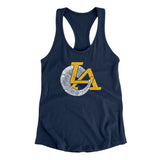 LA Ram Horn Women's Racerback Tank-Allegiant Goods Co. Vintage Sports Apparel