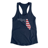 Florida American Flag Women's Racerback Tank-Allegiant Goods Co. Vintage Sports Apparel