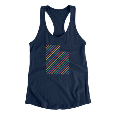 Utah Pride State Women's Racerback Tank-Allegiant Goods Co. Vintage Sports Apparel