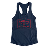 Entering Titletown Women's Racerback Tank-Allegiant Goods Co. Vintage Sports Apparel