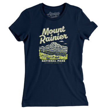 Mount Rainier National Park Women's T-Shirt-Allegiant Goods Co. Vintage Sports Apparel