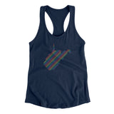 West Virginia Pride State Women's Racerback Tank-Allegiant Goods Co. Vintage Sports Apparel