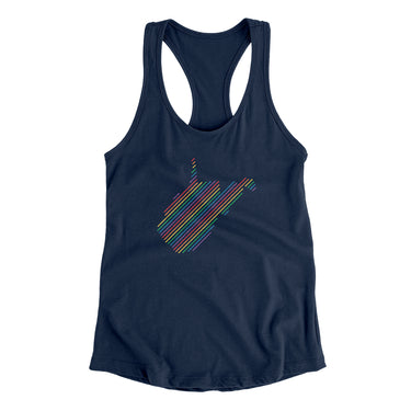 West Virginia Pride State Women's Racerback Tank-Allegiant Goods Co. Vintage Sports Apparel