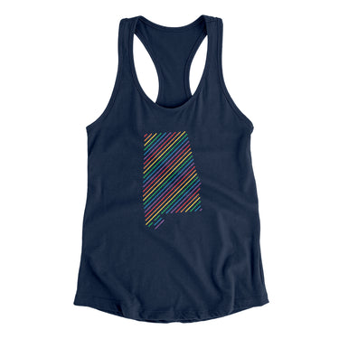 Alabama Pride State Women's Racerback Tank-Allegiant Goods Co. Vintage Sports Apparel
