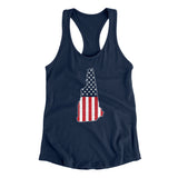 New Hampshire American Flag Women's Racerback Tank-Allegiant Goods Co. Vintage Sports Apparel
