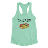 Chicago Style Hot Dog Women's Racerback Tank-Allegiant Goods Co. Vintage Sports Apparel