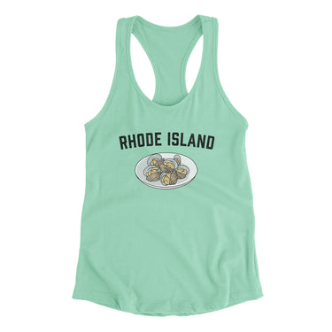 Rhode Island Clams Women's Racerback Tank-Allegiant Goods Co. Vintage Sports Apparel