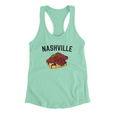 Nashville Hot Chicken Women's Racerback Tank-Allegiant Goods Co. Vintage Sports Apparel