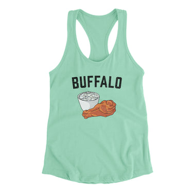 Buffalo Chicken Wings Women's Racerback Tank-Allegiant Goods Co. Vintage Sports Apparel