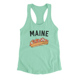 Maine Lobster Roll Women's Racerback Tank-Allegiant Goods Co. Vintage Sports Apparel