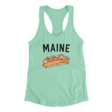 Maine Lobster Roll Women's Racerback Tank-Allegiant Goods Co. Vintage Sports Apparel