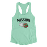 Mission Burrito Women's Racerback Tank-Allegiant Goods Co. Vintage Sports Apparel