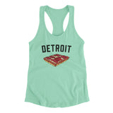 Detroit Style Pan Pizza Women's Racerback Tank-Allegiant Goods Co. Vintage Sports Apparel