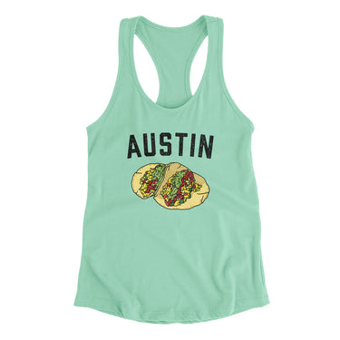 Austin Tacos Women's Racerback Tank-Allegiant Goods Co. Vintage Sports Apparel