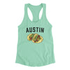 Austin Tacos Women's Racerback Tank-Mint-Allegiant Goods Co. Vintage Sports Apparel