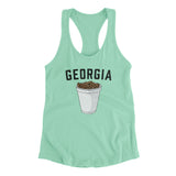 Georgia Boiled Peanuts Women's Racerback Tank-Mint-Allegiant Goods Co. Vintage Sports Apparel