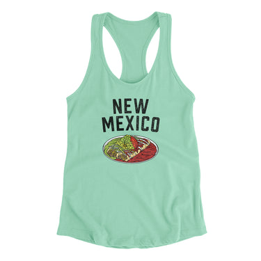 New Mexico Christmas Enchiladas Women's Racerback Tank-Allegiant Goods Co. Vintage Sports Apparel