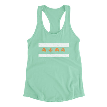 Chi-rish Flag Women's Racerback Tank-Allegiant Goods Co. Vintage Sports Apparel