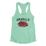 Amarillo Steak Women's Racerback Tank-Allegiant Goods Co. Vintage Sports Apparel