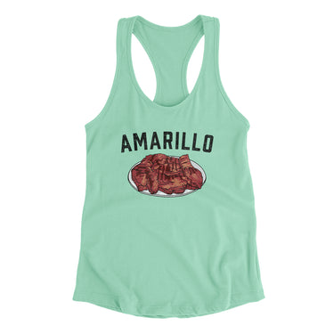 Amarillo Steak Women's Racerback Tank-Allegiant Goods Co. Vintage Sports Apparel