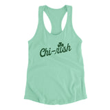Chi-rish Women's Racerback Tank-Mint-Allegiant Goods Co. Vintage Sports Apparel