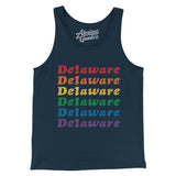 Delaware Pride Men/Unisex Tank Top-Allegiant Goods Co. Vintage Sports Apparel