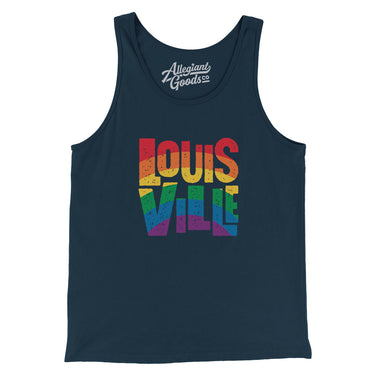 Louisville Kentucky Pride Men/Unisex Tank Top-Allegiant Goods Co. Vintage Sports Apparel