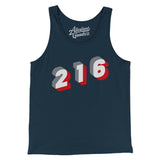 Cleveland 216 Area Code Men/Unisex Tank Top-Allegiant Goods Co. Vintage Sports Apparel