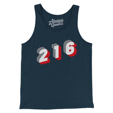 Cleveland 216 Area Code Men/Unisex Tank Top-Allegiant Goods Co. Vintage Sports Apparel