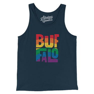Buffalo New York Pride Men/Unisex Tank Top-Allegiant Goods Co. Vintage Sports Apparel