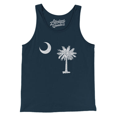 South Carolina State Flag Men/Unisex Tank Top-Allegiant Goods Co. Vintage Sports Apparel