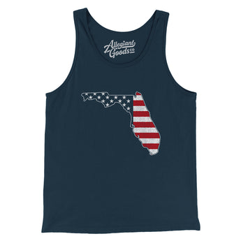 Florida American Flag Men/Unisex Tank Top-Allegiant Goods Co. Vintage Sports Apparel