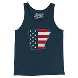 Arkansas American Flag Men/Unisex Tank Top-Allegiant Goods Co. Vintage Sports Apparel